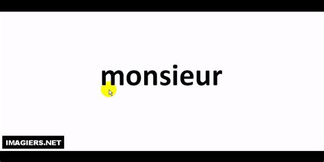 monsieur short form